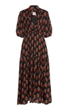 GÜL HÜRGEL FLORAL-PRINT CREPE MIDI DRESS,730102