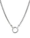 David Yurman Men's Silver Charm Necklace, 24"l In Silver