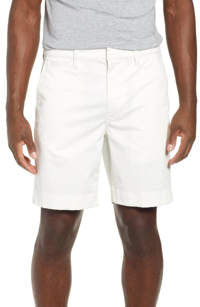 John Varvatos Johnny Flat Front Shorts In Salt