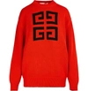 GIVENCHY COTTON OVERSIZED PULLOVER,BW903D 4Z2E 606