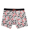 Saxx 'ultra' Stretch Boxer Briefs In Gray Heather
