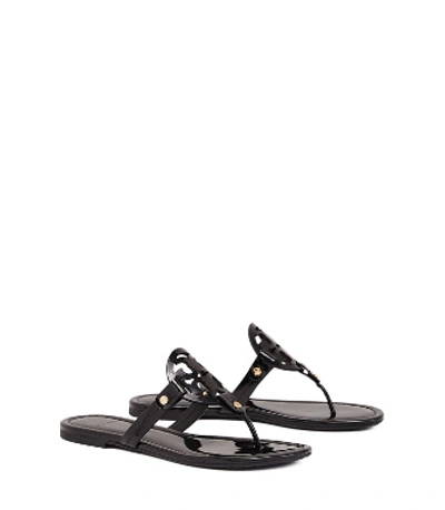 Tory Burch Miller Patent Sandal In Perfect Black