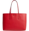 Kate Spade Large Molly Leather Tote In Hot Chili