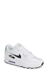 Nike Women's Air Max 90 Low-top Sneakers In White/ Black-reflect Silver