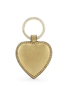 SMYTHSON Panama Leather Heart Keyring