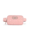 FERRAGAMO Gancino Leather Quilted Gift Mini Belt Bag