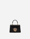 Dolce & Gabbana Small Devotion Molurus Python Skin Top Handle Bag