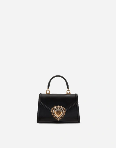 DOLCE & GABBANA SMALL SMOOTH CALFSKIN DEVOTION BAG