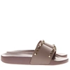 VALENTINO GARAVANI POUDRE ROCKSTUD RUBBER SLIDE,10824056