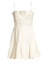 AMUR Joy Linen-Blend Slip Dress