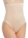 Spanx Plus Size Suit Your Fancy High-waisted Thong In Champagne Beige
