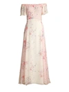 LOVESHACKFANCY Evelyn Floral Silk Maxi Dress