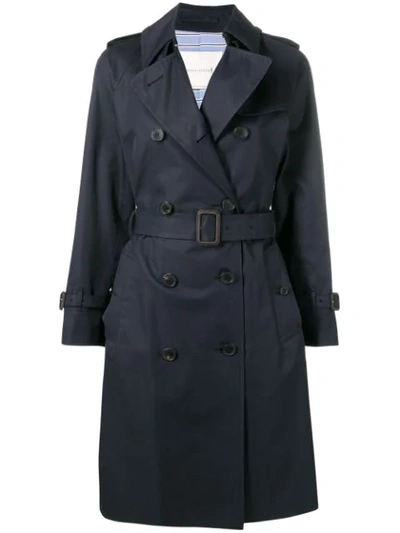 Mackintosh Ink Colour Block Cotton Trench Coat Lm-062bs/cb - 蓝色 In Blue
