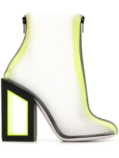 Nicholas Kirkwood Void Ankle Boots In White