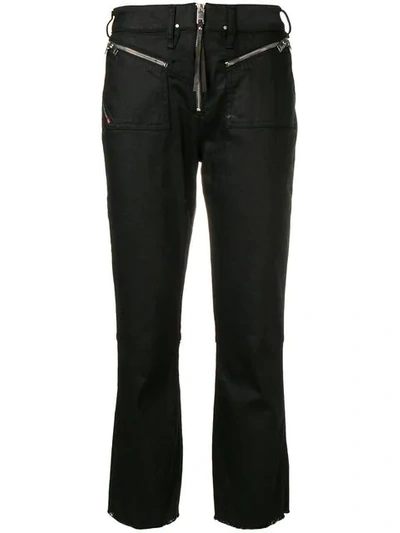 Diesel Bootcut Flared Jeans In Black