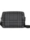 BURBERRY BURBERRY LONDON CHECK MESSENGER BAG - 黑色