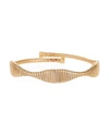 ALBERTO MILANI VIA BAGUTTA 18K GOLD TUBOGAS BYPASS FLEX BANGLE,PROD217730150