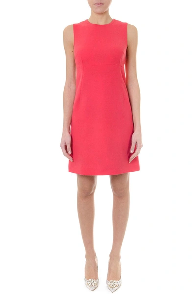 Dolce & Gabbana Wool Crepe Short Dress Colour Salmon