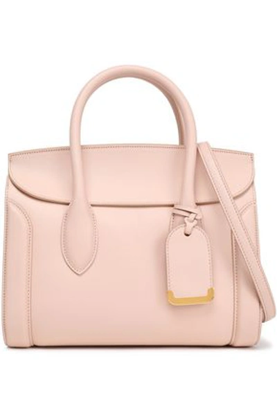 Alexander Mcqueen Leather Shoulder Bag In Pastel Pink