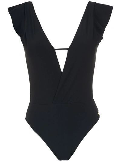 Brigitte Plain Swimsuit In Black