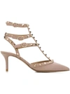 Valentino Garavani Rockstud Pumps In Neutrals