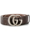 GUCCI DOUBLE G BUCKLE EYELET BELT