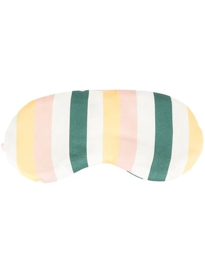 Asceno Striped Sleep Mask In Multicolour