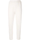 Mansur Gavriel Wavy Jersey Elastic Pant In White