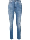 Philipp Plein High-waisted Skinny Jeans In Blue