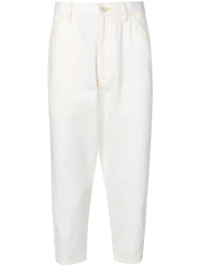 Comme Des Garçons Shirt Boys Cropped Jeans - 白色 In White