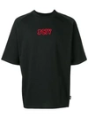 GCDS GCDS EMBROIDERED T-SHIRT - 黑色