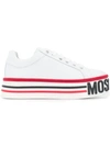 Moschino Platform Logo Sneakers In White