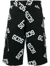 GCDS SHORTS MIT LOGO-PRINT