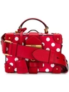 MOSCHINO MOSCHINO MINI POLKA DOT BOX TOTE - 红色