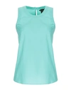 Armani Exchange Tops In Light Green