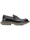 ALEXANDER MCQUEEN CHUNKY SOLE PENNY LOAFERS