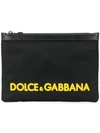 DOLCE & GABBANA LOGO PATCH CLUTCH