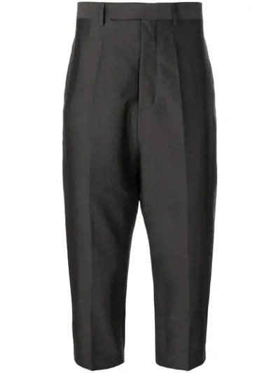 Rick Owens Cropped Trousers - 灰色 In Grey