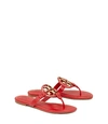 TORY BURCH MILLER METAL-LOGO SANDALS, LEATHER,47617_614