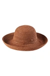 HELEN KAMINSKI 'PROVENCE 12' PACKABLE RAFFIA HAT - BROWN,12 PROVENCE