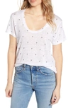 Rails Luna Palm Print Tee In White Mini Palms
