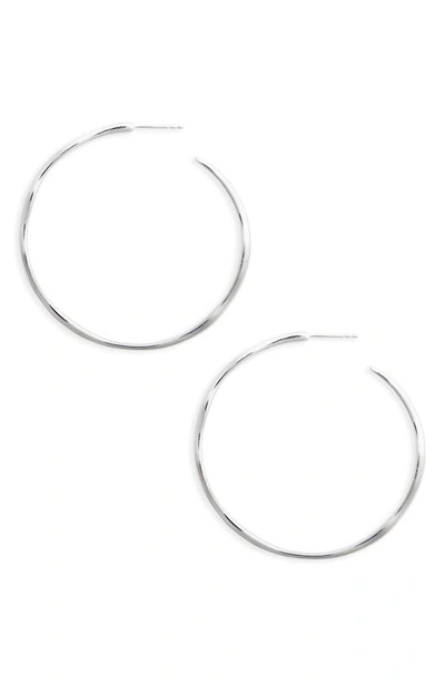 IPPOLITA LARGE SQUIGGLE STERLING SILVER HOOP EARRINGS,SE011