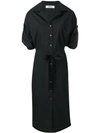 CHALAYAN CHALAYAN POPLIN SHIRT DRESS - 黑色