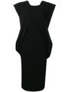 CHALAYAN STRUCTURED SHOULDER DRESS