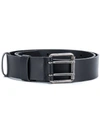 RAF SIMONS RAF SIMONS DOUBLE-BUCKLE BELT - BLACK