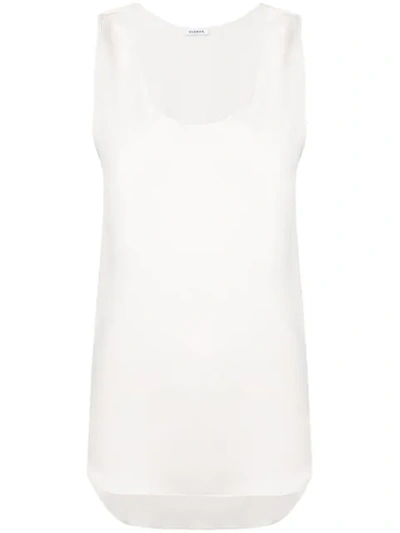 P.a.r.o.s.h Scoop Neck Tank Top In White