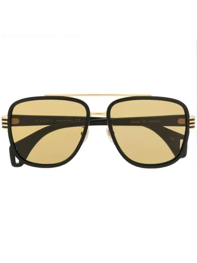 Gucci Aviator Sunglasses In Black