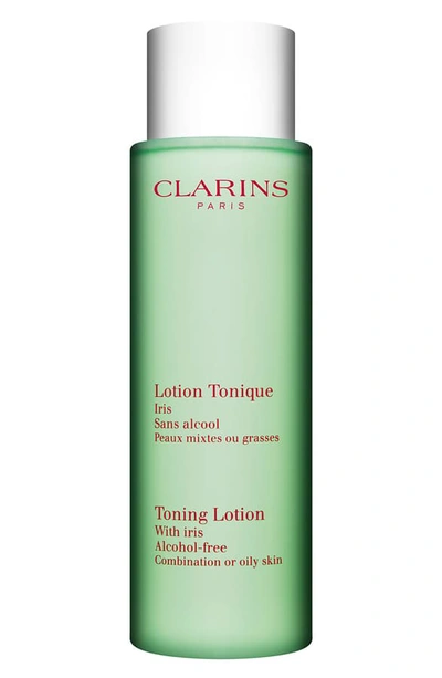 Clarins Women's Toning Lotion With Iris For Combination To Oily Skin In Beige