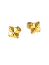 KATE SPADE Crystal and 12K Yellow Goldplated Spade Flower Double Stud Earrings