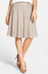 Nic + Zoe Panel Twirl Skirt In Mushroom